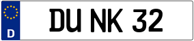Trailer License Plate